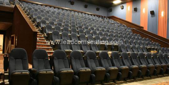 leadcom cinema seating installation GATE WAY CINEMA