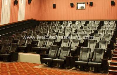 leadcom cinema seating installation Gate way cinema