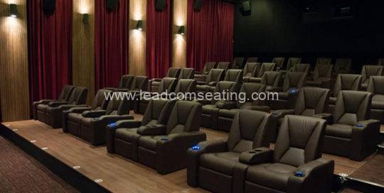 leadcom cinema seating installation Platinum Cineplex Times City 1