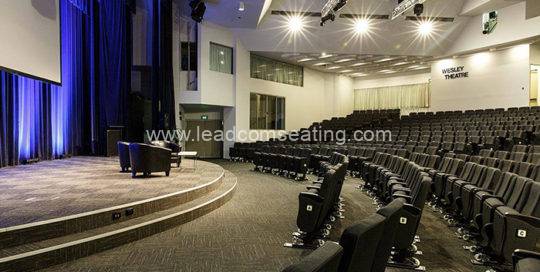 leadcom seating auditorium seating installation Wesley Theatre 2